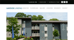 Desktop Screenshot of lakesidelandingapts.com